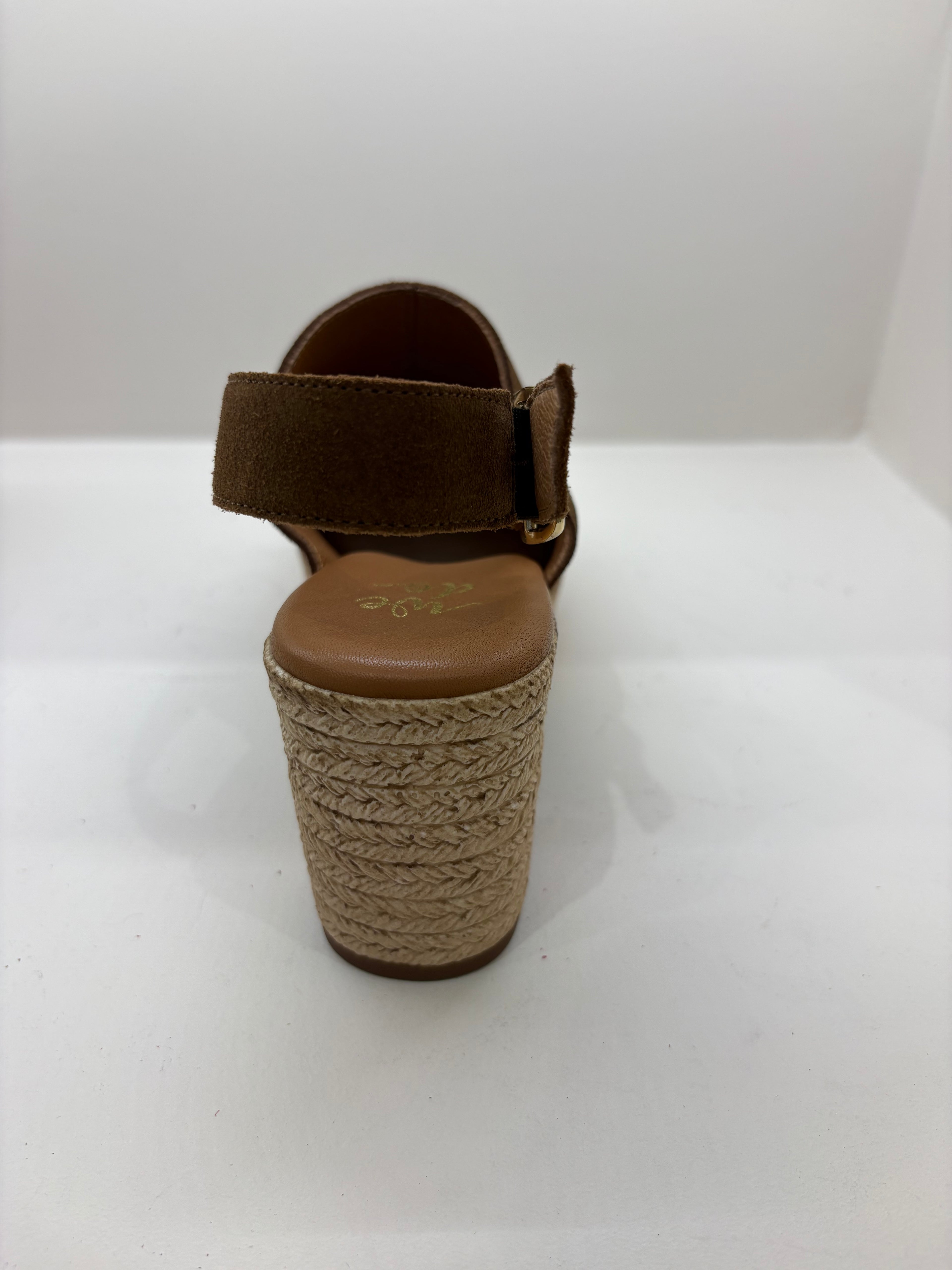 Sandales Sabots WEDO Style Espadrilles en Suédine Marron