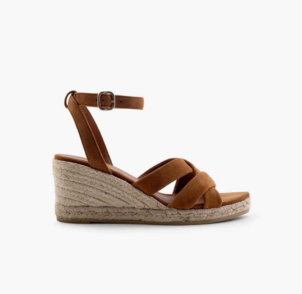 Sandale MAISON TOUFFET IRIS Cuir velours cognac