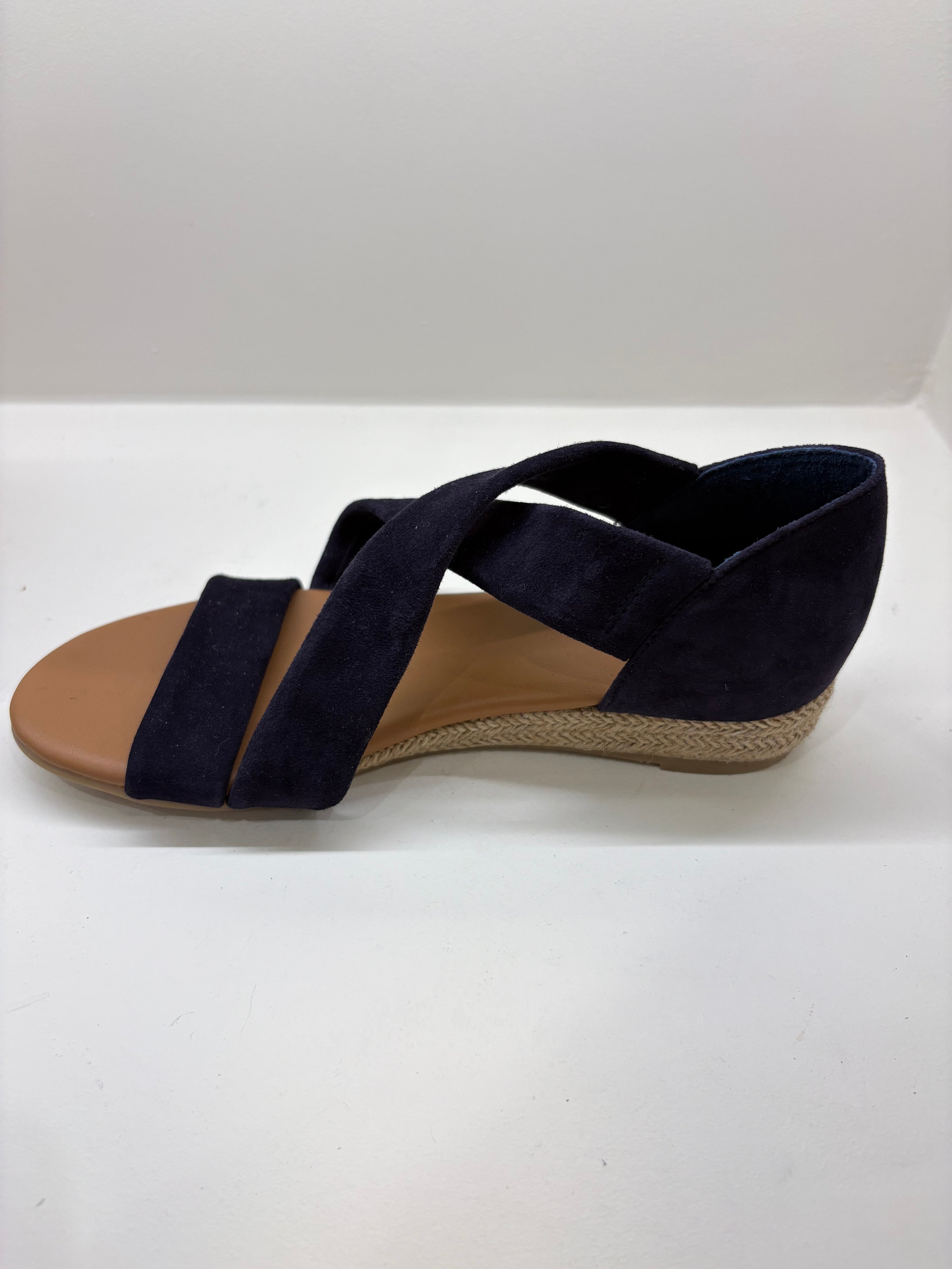 Sandales WEDO chèvre velours marine
