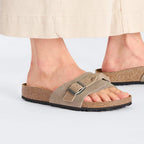 Sandales BIRKENSTOCK Oita Braided Suède Taupe