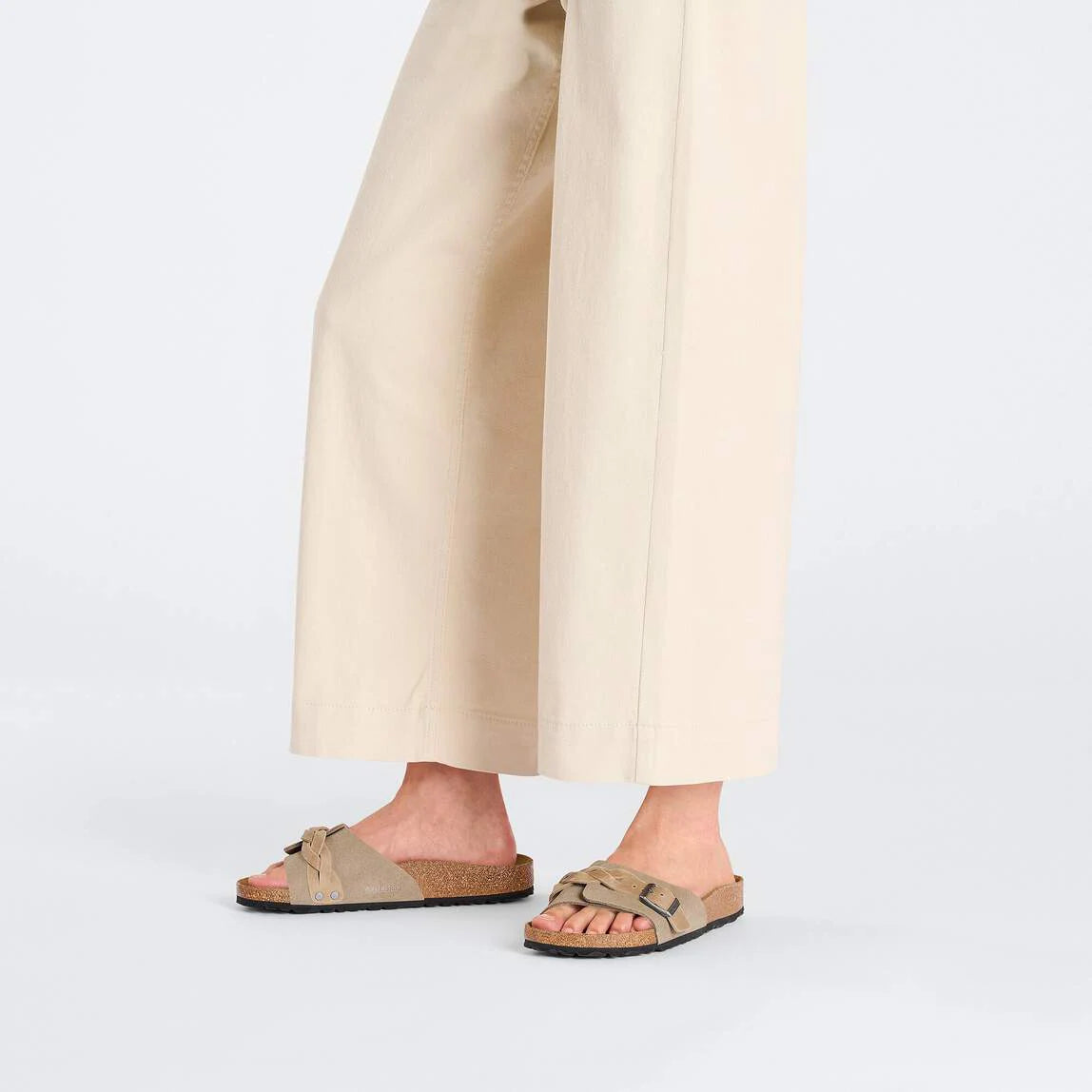 Sandales BIRKENSTOCK Oita Braided Suède Taupe