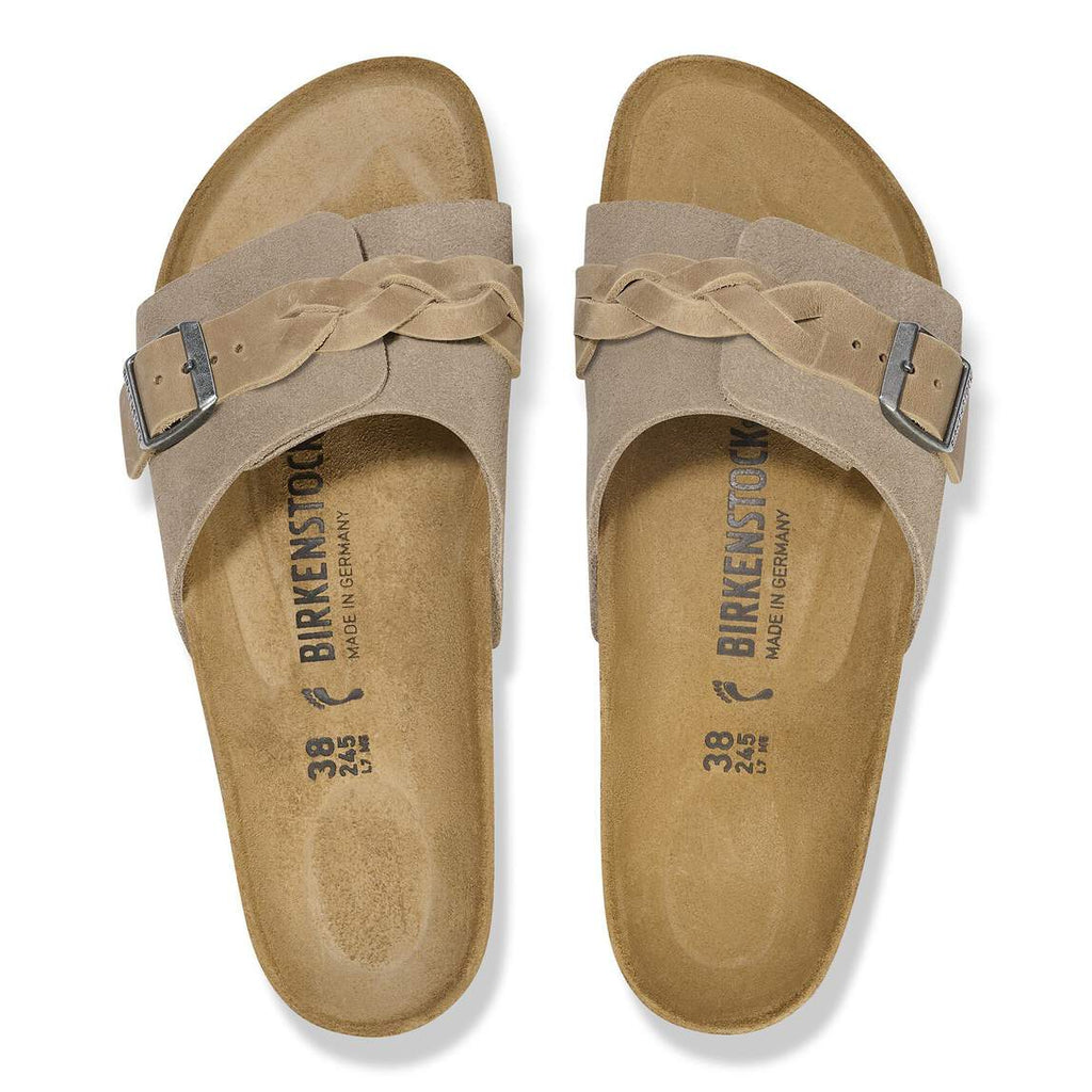 Sandales BIRKENSTOCK Oita Braided Suède Taupe