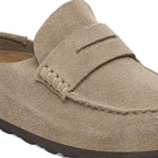 Sabots BIRKENSTOCK Naples Wrapped Suède Taupe