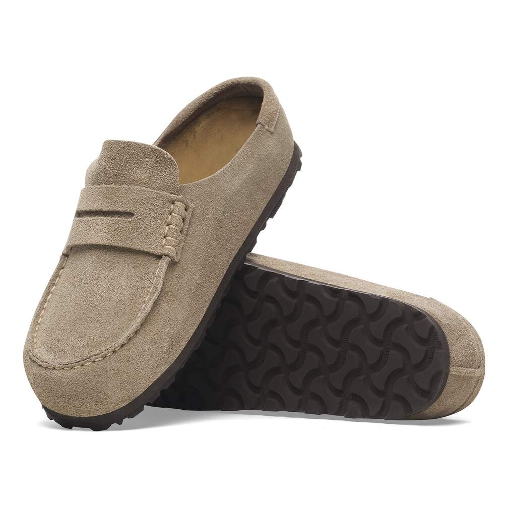 Sabots BIRKENSTOCK Naples Wrapped Suède Taupe