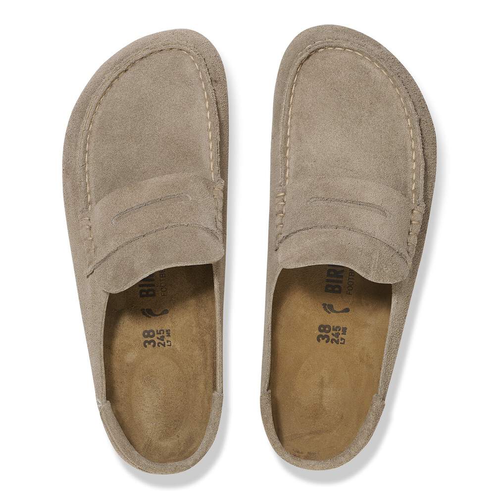 Sabots BIRKENSTOCK Naples Wrapped Suède Taupe