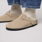 Sabots BIRKENSTOCK Boston Suède Sandcastle