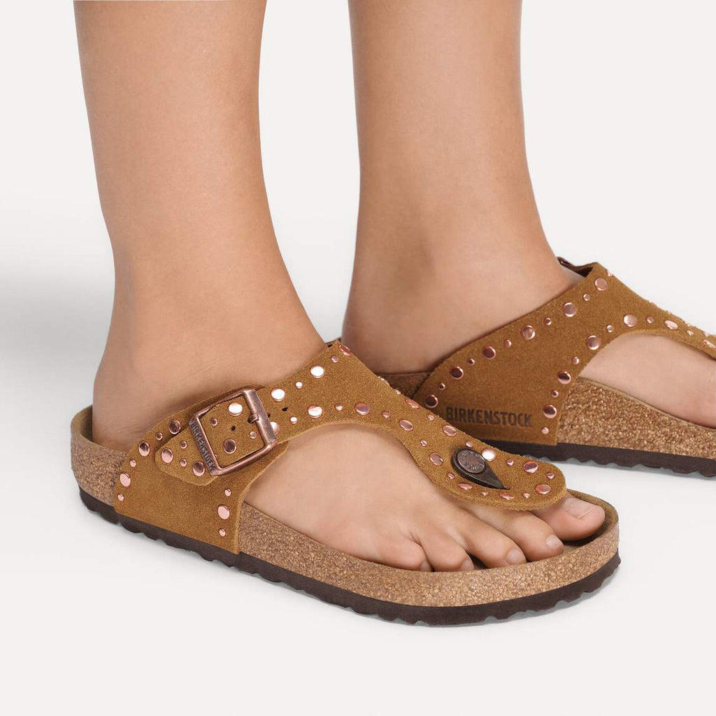 Sandales BIRKENSTOCK Gizeh Rivet Mink