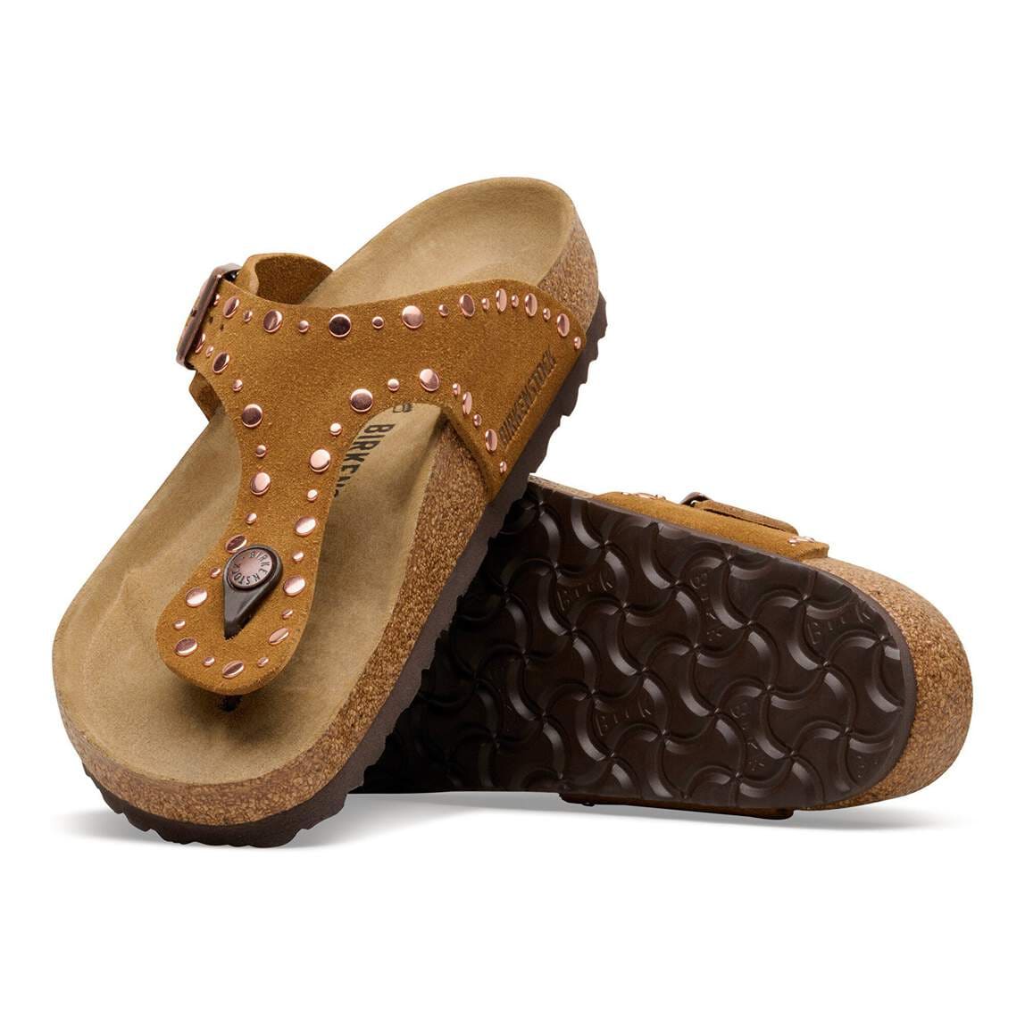 Sandales BIRKENSTOCK Gizeh Rivet Mink