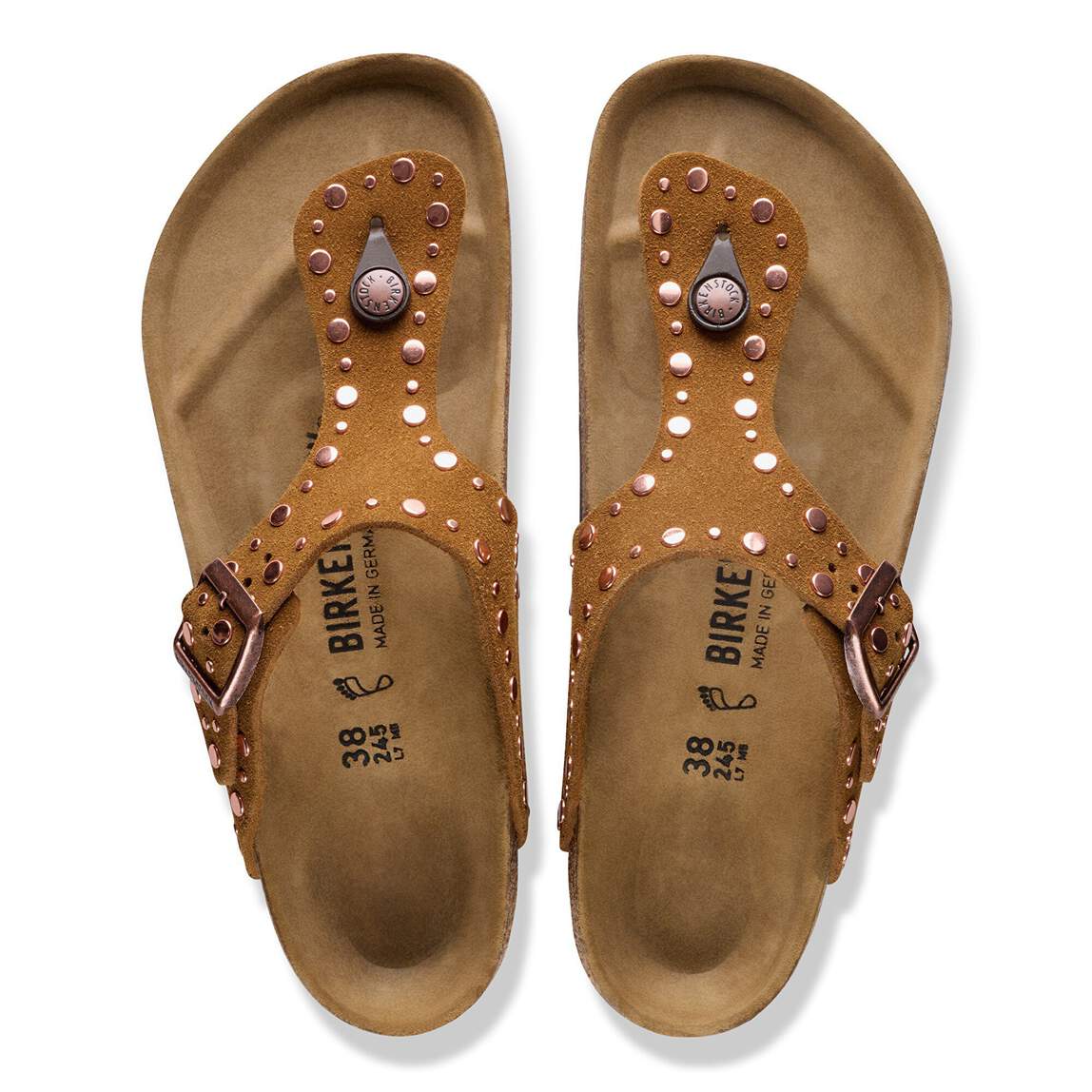 Sandales BIRKENSTOCK Gizeh Rivet Mink