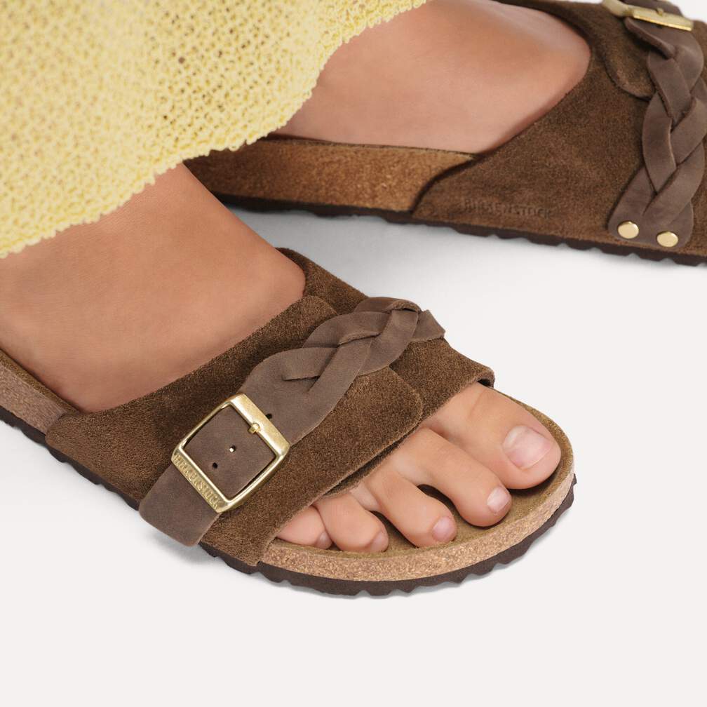 Sandales BIRKENSTOCK Oita Braided Suède Carafe