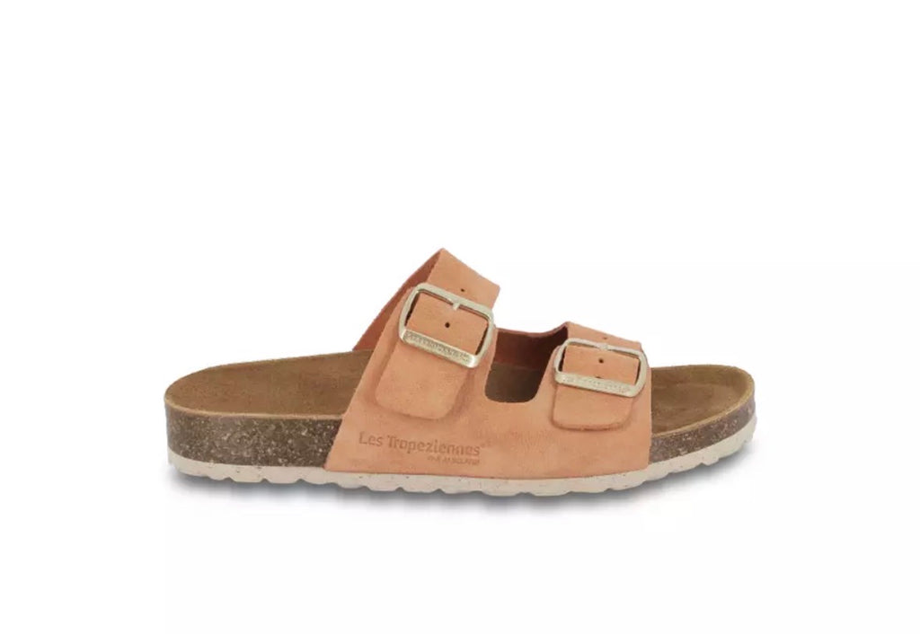 Mules LES TROPEZIENNES Zatix Suede rose poudre