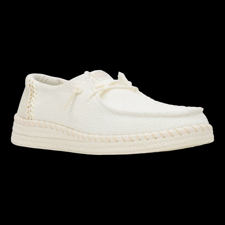 HEY DUDE Wendy Espadrille woven white