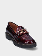 Mocassins MLV Cuir Bordeaux Raquel 115