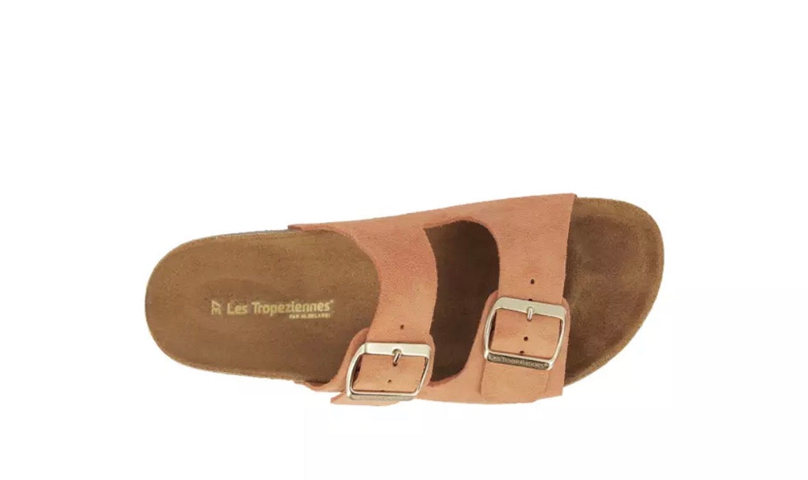Mules LES TROPEZIENNES Zatix Suede rose poudre