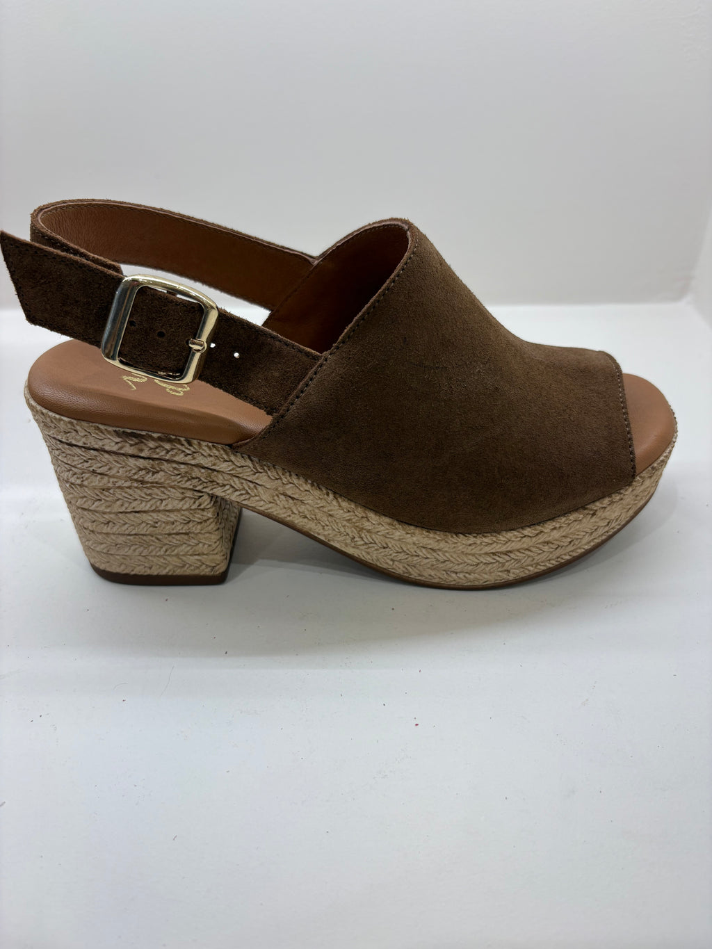 Sandales Sabots WEDO Style Espadrilles en Suédine Marron
