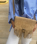 Sac à main bandoulière CHARLAY STONE Beige
