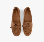 Mocassins MAISON TOUFFET CHARLINE Cuir velours camel