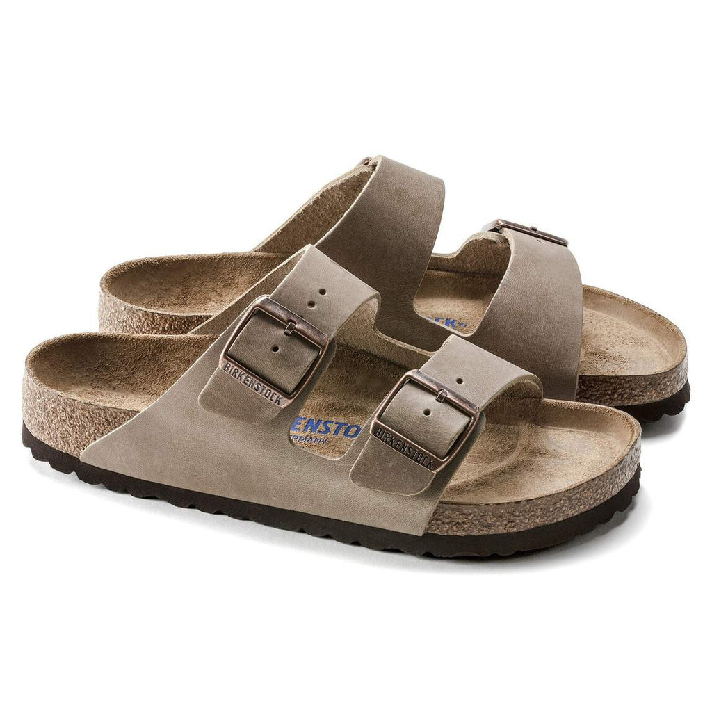 Sandales BIRKENSTOCK Arizona Lit de pied souple Cuir huilé Tabacco brown