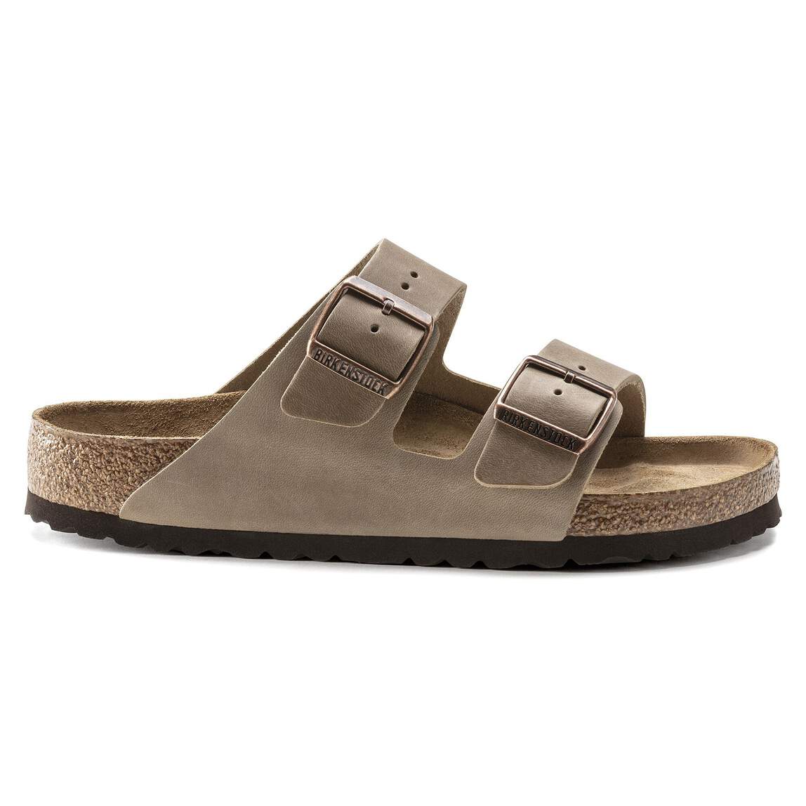 Sandales BIRKENSTOCK Arizona Lit de pied souple Cuir huilé Tabacco brown