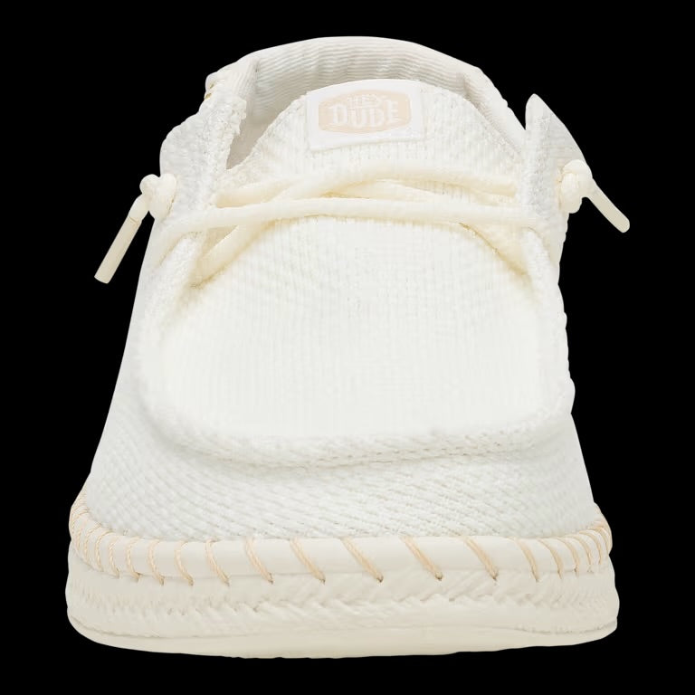 HEY DUDE Wendy Espadrille woven white