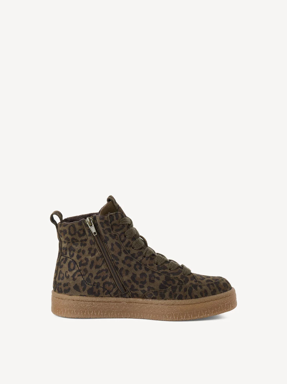 Baskets TAMARIS léopard kaki