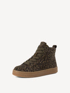 Baskets TAMARIS léopard kaki