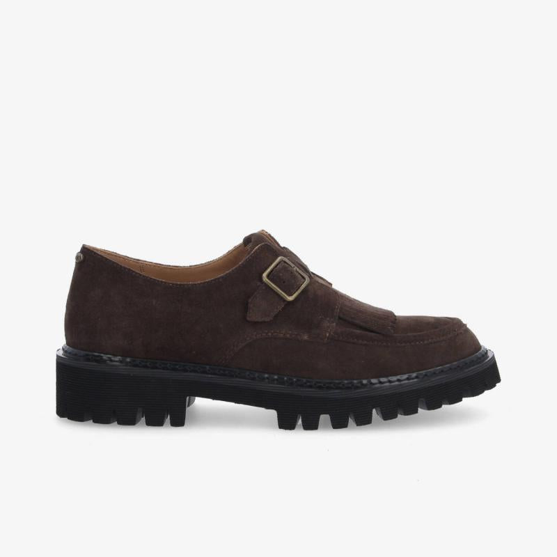 Derbies SCHMOOVE MYSEN PLT BUCKLE W Suede Marron