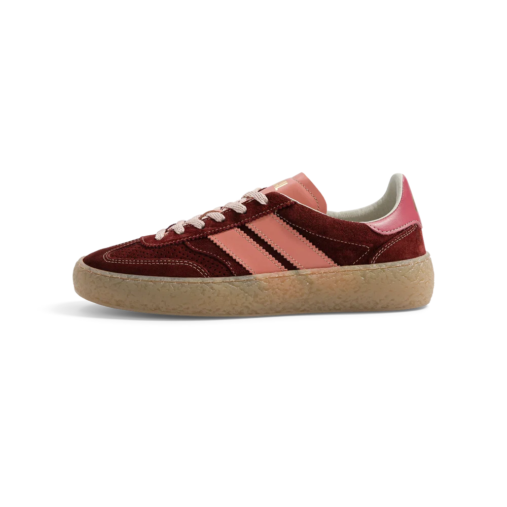 Baskets en Suède bordeaux - cheeky peony - CAVAL