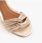 Sandales MAISON TOUFFET Molly cuir pailleté doré