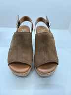 Sandales Sabots WEDO Style Espadrilles en Suédine Marron