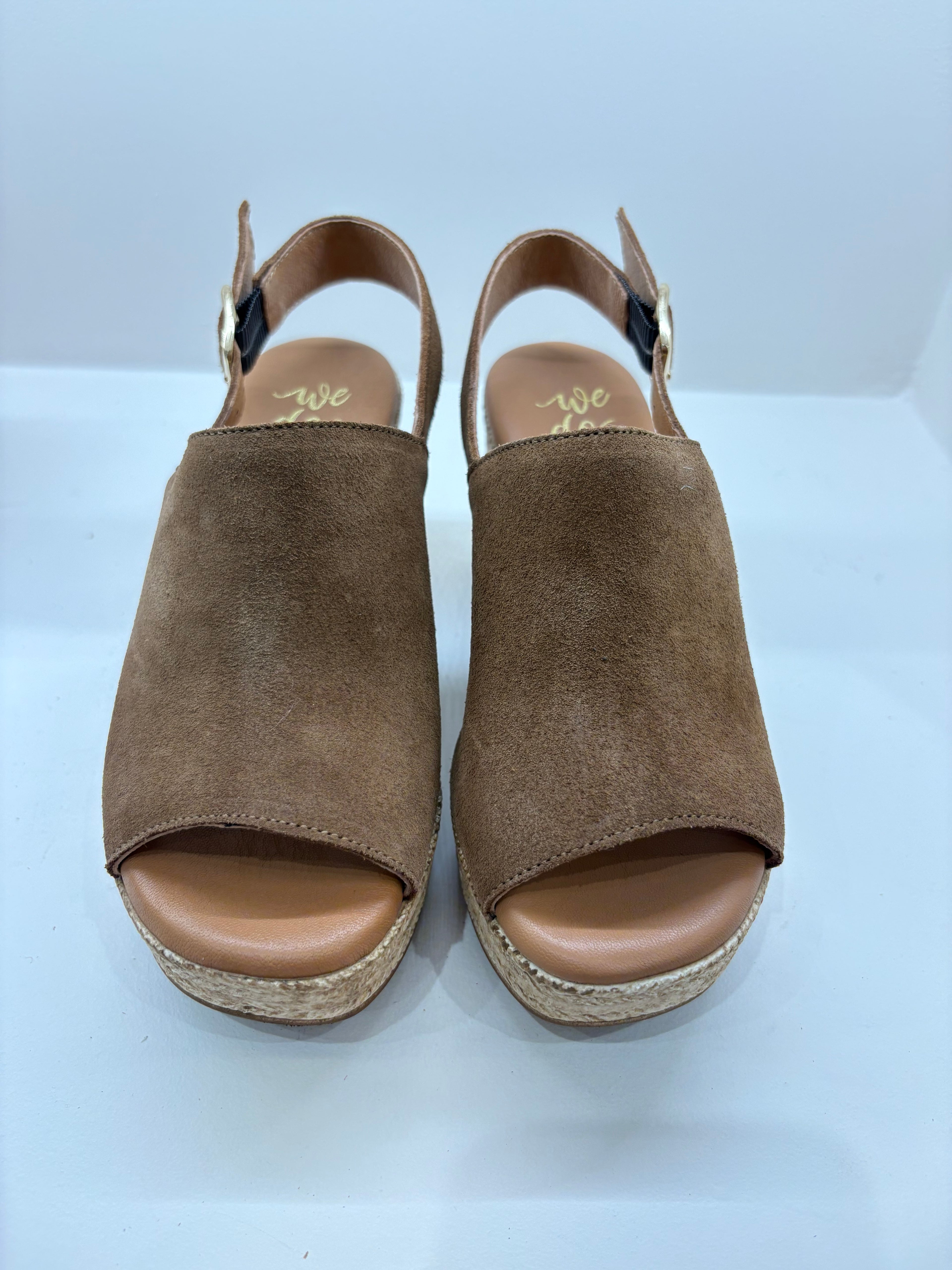 Sandales Sabots WEDO Style Espadrilles en Suédine Marron
