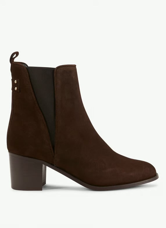 Bottines MAISON TOUFFET ESMEE cuir velours marron