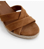 Sandale MAISON TOUFFET IRIS Cuir velours cognac