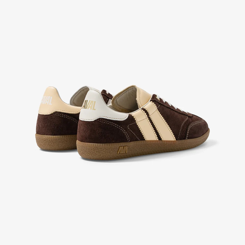 Baskets en suède marron et beige - coco crush - CAVAL