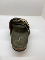 Mules sandales double brides WEDO Kaki/Olive