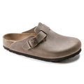 Sabots BIRKENSTOCK Boston Cuir huilé Tabacco Brown