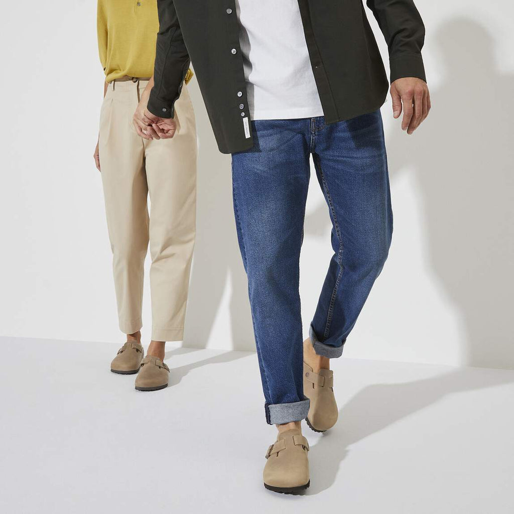 Sabots BIRKENSTOCK Boston Cuir huilé Tabacco Brown