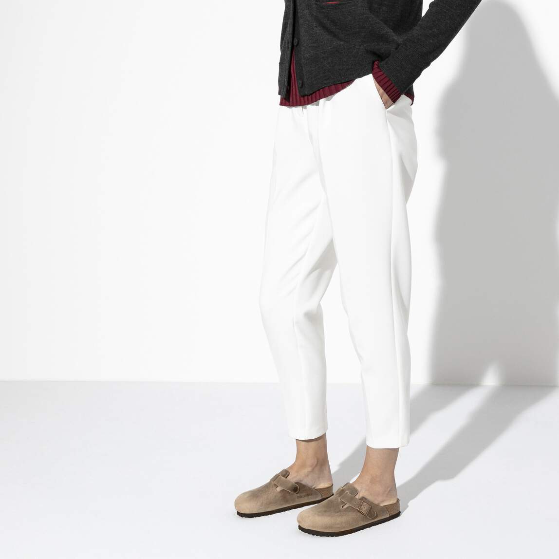 Sabots BIRKENSTOCK Boston Cuir huilé Tabacco Brown