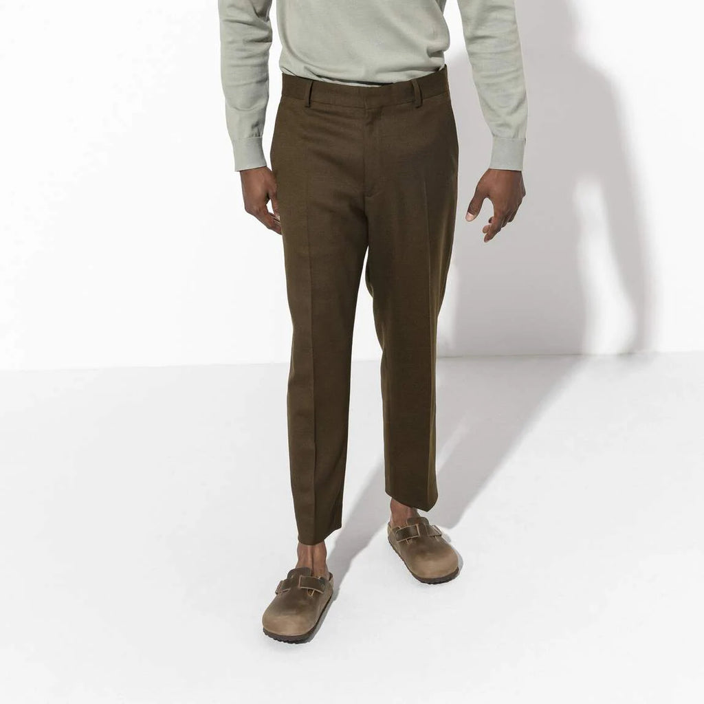Sabots BIRKENSTOCK Boston Cuir huilé Tabacco Brown