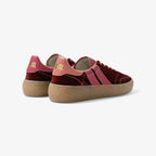 Baskets en Suède bordeaux - cheeky peony - CAVAL