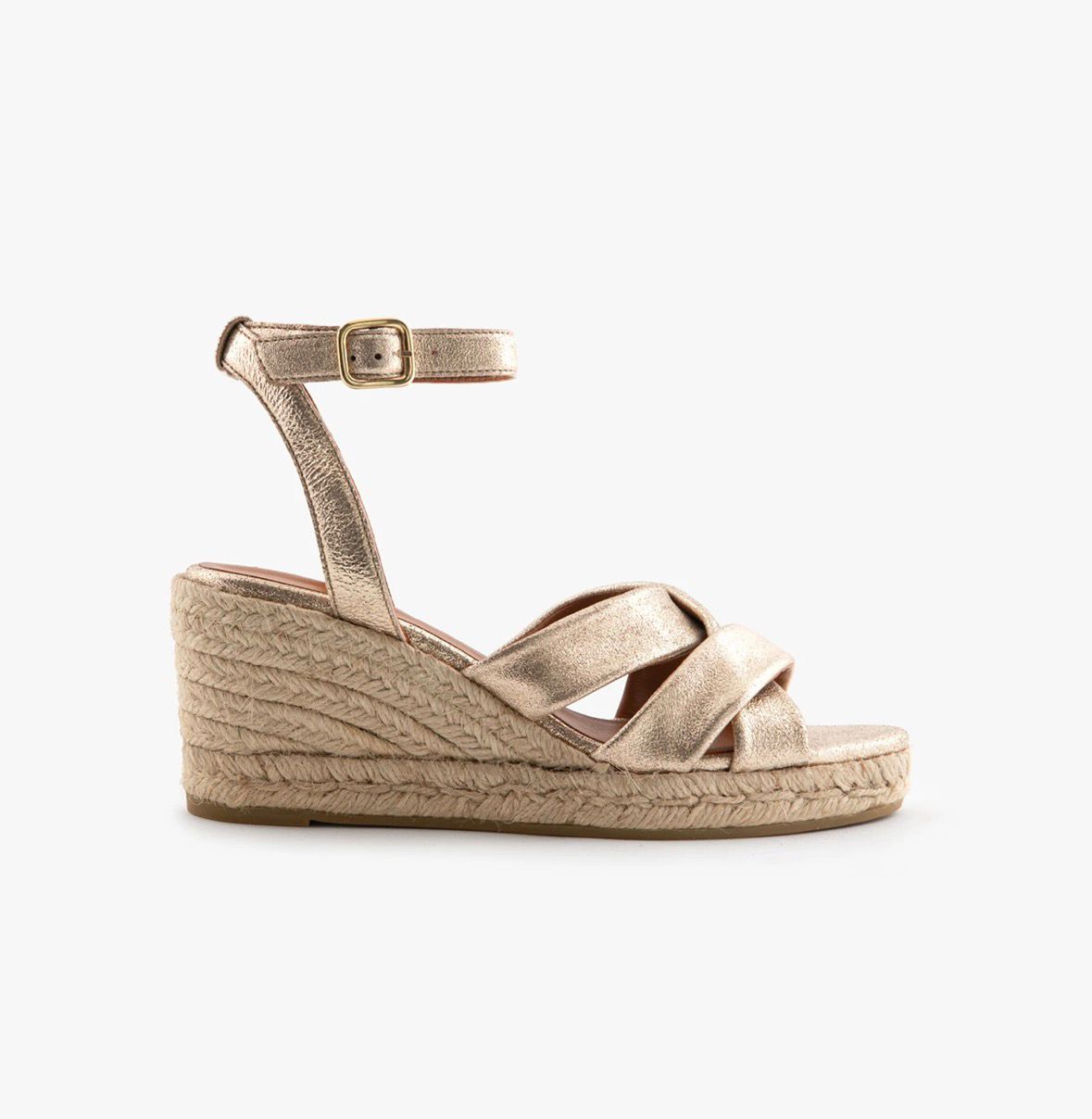 Sandale MAISON TOUFFET IRIS Cuir pailleté doré clair