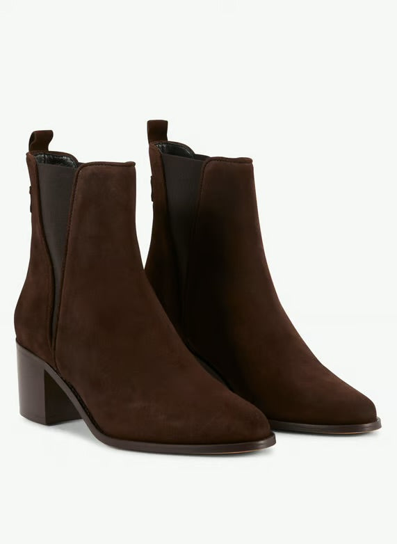 Bottines MAISON TOUFFET ESMEE cuir velours marron