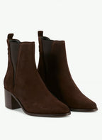 Bottines MAISON TOUFFET ESMEE cuir velours marron