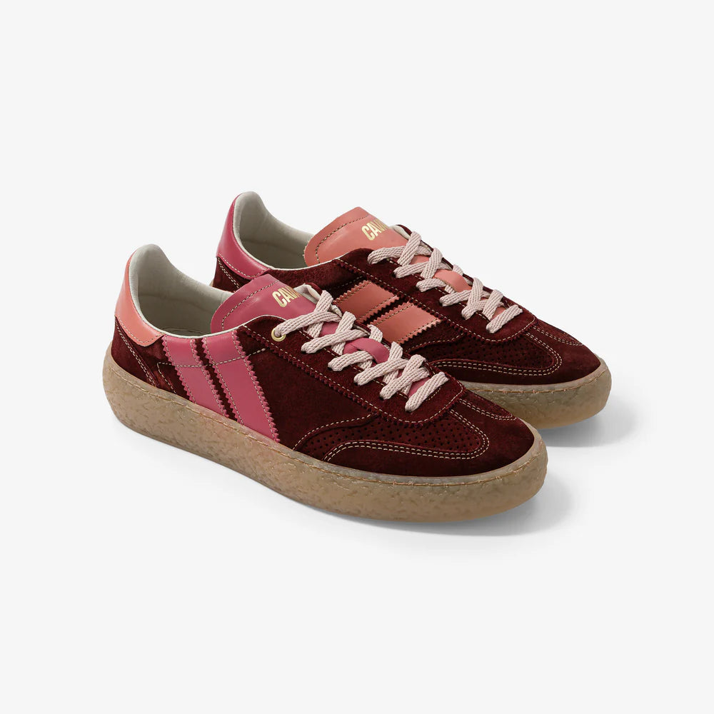 Baskets en Suède bordeaux - cheeky peony - CAVAL
