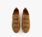 Basket MAISON TOUFFET JULIANNE Cuir velours camel