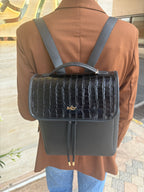 Sac à dos MLV cuir noir
