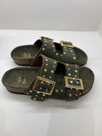 Mules sandales double brides WEDO Kaki/Olive