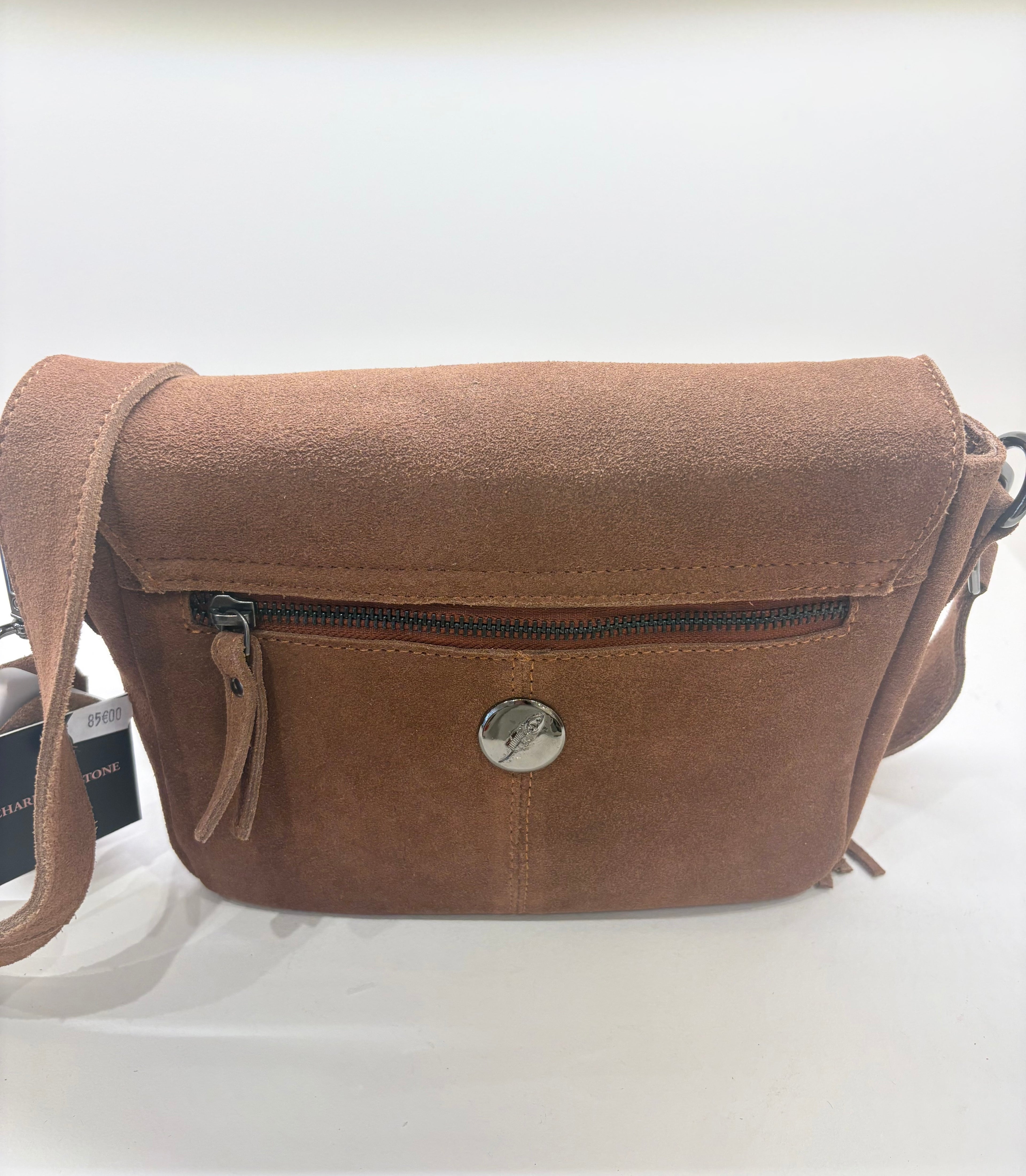 Sac à main bandoulière CHARLAY STONE Marron