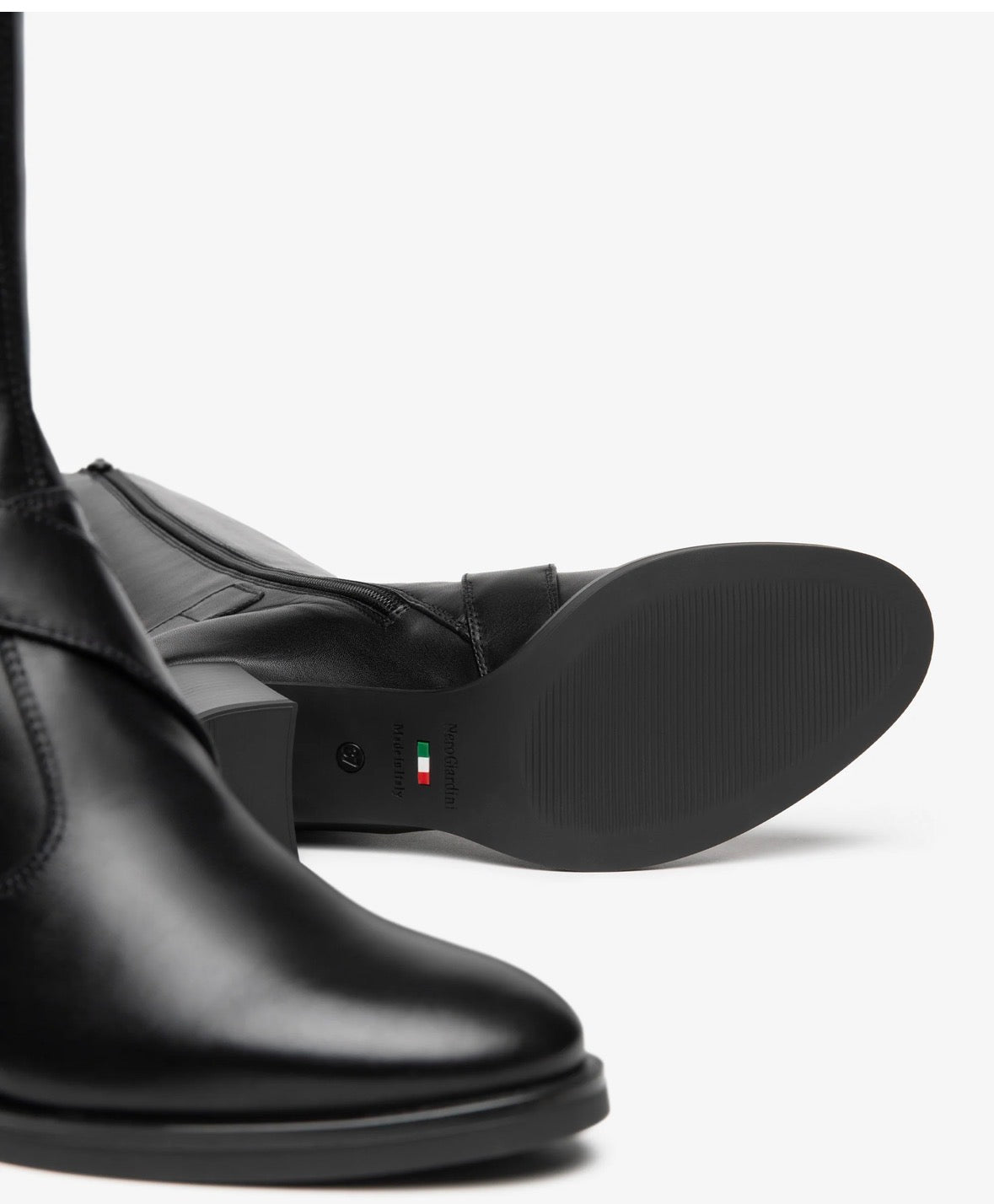 Bottes NERO GIARDINI cuir noir