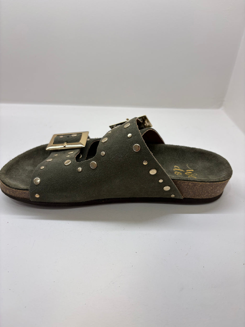 Mules sandales double brides WEDO Kaki/Olive